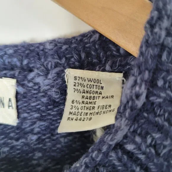 Vintage MARISA CHRISTINA Teddy Bear Sweater Sz S Wool Blend 3/4 Sleeve Christmas - Picture 8 of 8